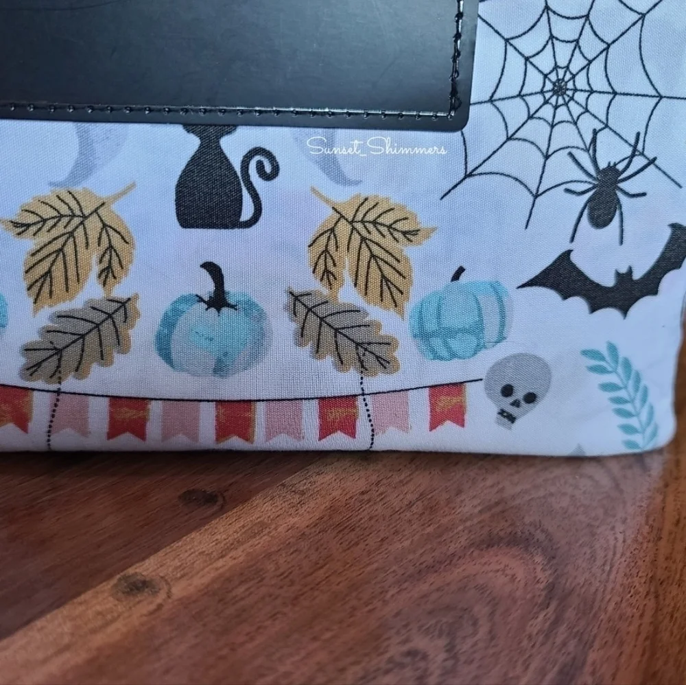 4pc CYNTHIA ROWLEY Pastel Halloween QUEEN Sheet Set Pumpkin Owl Cat Skull New